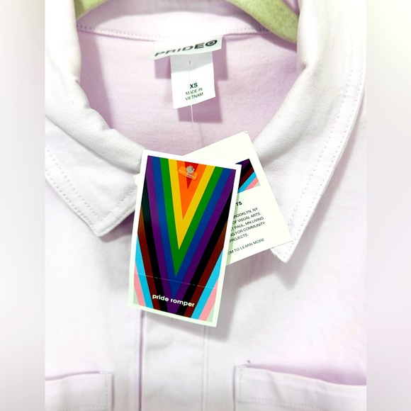 Pride Utility Rper Light Lilac Button Up Size XS - Picture 4 of 8